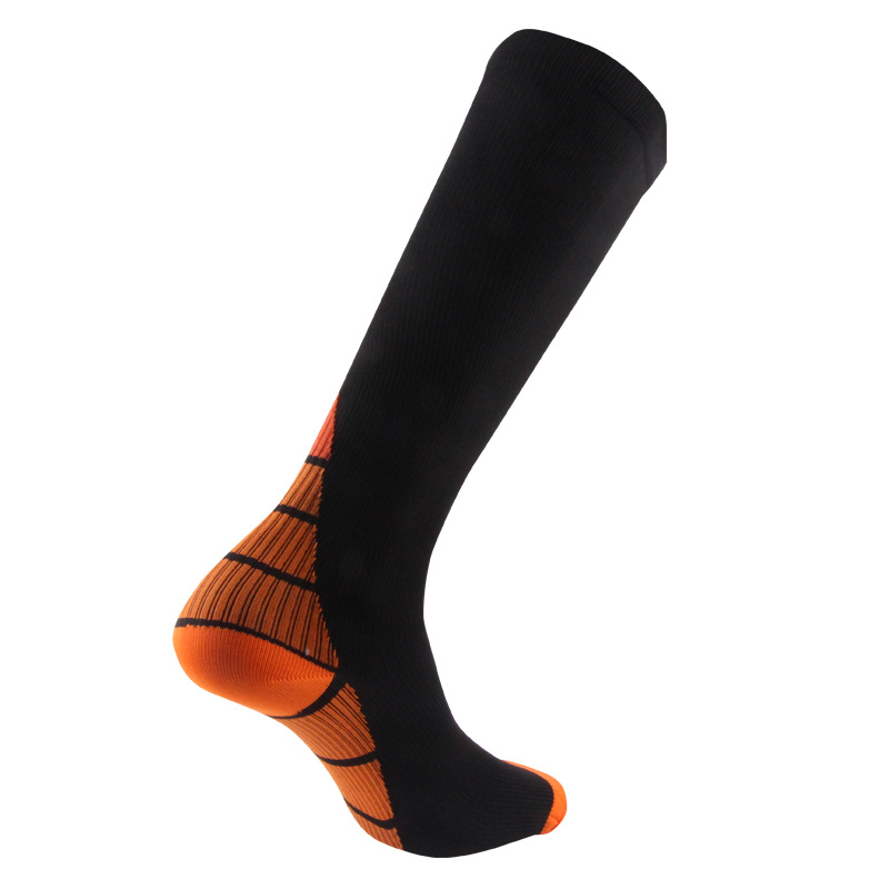 Volleyball Baseball Stockings Men Sports Pressure Socks Gradient Color Knee High Compression Socks